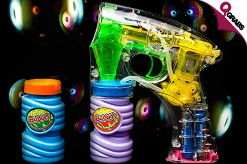 For QR25 Have Endless Fun with an LED Light Bubble Gun! (QR50 Value)